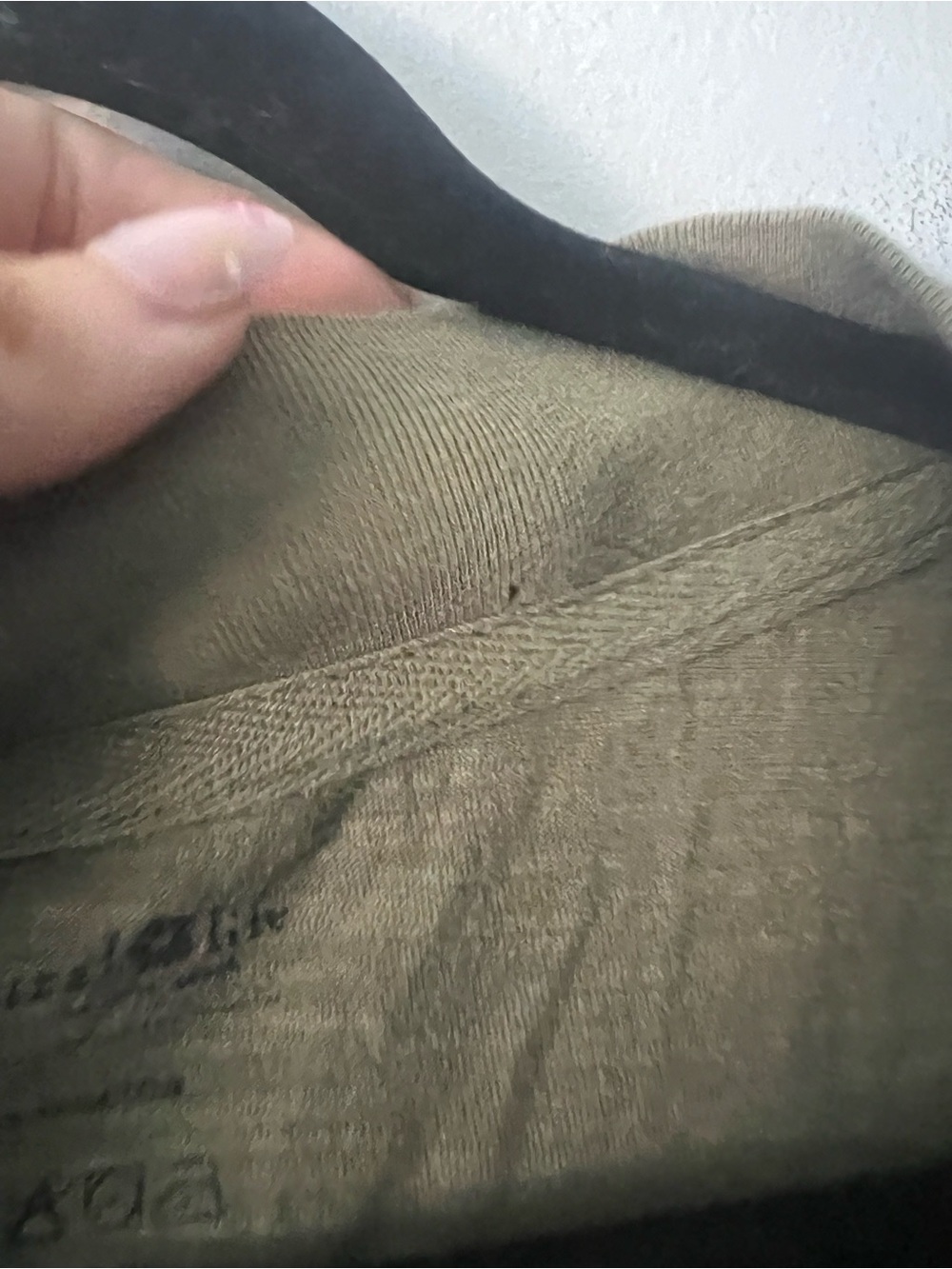 Natural Life Olive Slub Knit Long Sleeve Jumpsuit Romper Pockets Size Small - Picture 6 of 7